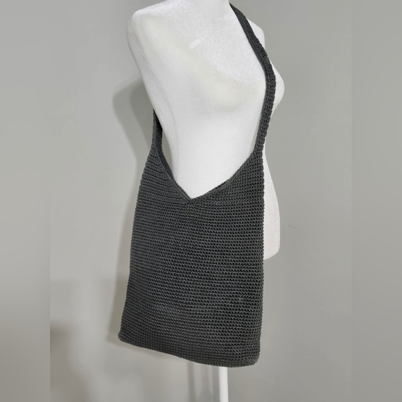The Sak Gray Hand-Crocheted Hobo Bag - Picture 2 of 8
